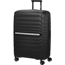Samsonite Neo Flux - Spinner L, Genişletilebilir Çanta, 75 Cm, 109/121 L, Siyah (Siyah)