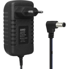Weko WK-21966 25 Volt - 2 Amper - 50 Watt 5.5*2.5 mm L Uçlu Kırmızı Yeşil Ledli Yerli Üretim Şarjlı Matkap Adaptörü