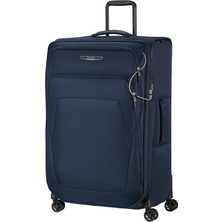Samsonite Spark Sng Eco - Yumuşak Bagaj Çantası 79 cm Büyük - 4 Tekerlekli Araba, Tsa Kilitli, Hafif ve Genişletilebilir - Mavi (Gece ​​yarısı Mavisi)