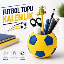 Luvena Futbol Topu Kalemlik Masaüstü Organizer Kalem Kutusu Ofis Masa Düzenleyici Dekoratif