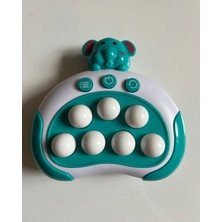 Mavi Su Dünyası Işıklı Sesli Köstebek Vurma Oyunu Mavi Renkli | Köstebek Basma Oyunu | 13 cm x 12 cm