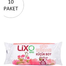 Die Grup Küçük Boy Çöp Torbası 40 x 50 cm 30 Lu Rulo x 10 Paket = 300 Adet (Şeffaf)