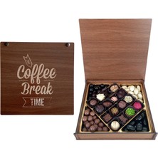İnci Çikolata Coffee Break Time Ahşap Kutulu Hediyelik Çikolata