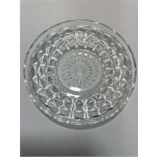 Die Grup Alin Adela 6'lı Cam Çay Tabağı Çay Tabak Altlığı ROYALEKS-RYG8030