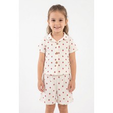 Aden Kids Kız Çocuk  Düğmeli  Pijama Takımı
