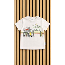 NerKids Erkek Çocuk Çizgili Şortlu Takım