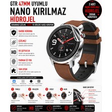 onlinekordon Amazfit Gtr 47MM Uyumlu Nano Kırılmaz Hidrojel Ekran Koruyucu 2 Adet Darbe Emici Tam Koruma