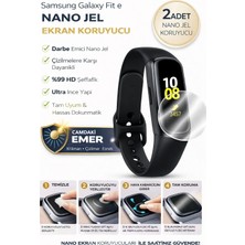 onlinekordon Samsung Galaxy Watch Fite Uyumlu Nano Jel Ekran Koruyucu 2 Adet Darbe Emici Tam Kaplayan