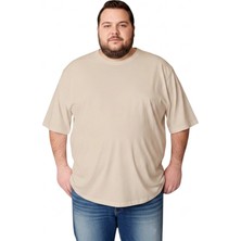 Sngl Erkek Büyük Beden Oversize Kısa Kollu T-Shirt 3xl 4xl 5xl 6xl 7xl 8xl 9xl