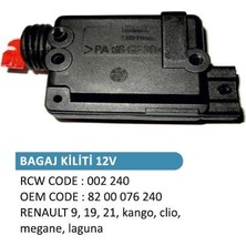 Rockswell Bagaj Kilit Motoru Renault R9, R19, R21, Kangoo, Clıo,megane,laguna (1 Ad )