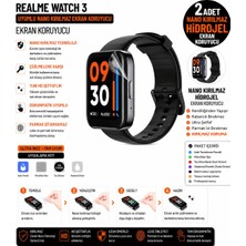 onlinekordon Realme Watch 3 Uyumlu Nano Darbe Emici Kırılmaz Hidrojel Cam Ekran Koruyucu 2 Adet