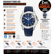 onlinekordon Patek Philippe Aquanaut 5168G-001 Uyumlu Nano Darbe Emici Kırılmaz Hidrojel Cam Ekran Koruyucu 2 Adet