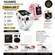 onlinekordon Huawei Children Watch 4x Uyumlu Nano Jel Ekran Koruyucu 2 Adet Güçlendirilmiş Darbe Emici