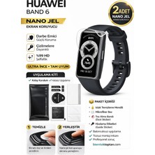 onlinekordon Huawei Band 6 Uyumlu Nano Jel Ekran Koruyucu 2 Adet Güçlendirilmiş Darbe Emici