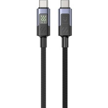 Unitek LED Ekranlı 60W Usb-C Şarj Kablosu Usb2.0 (C14158ABK01-1M)