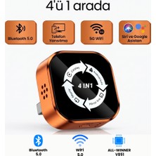Solvis Kablosuz Araç Ekran Yanstıcı ve Carplay Adaptörü, Kablosuz Dönüştürücü 4in1 Apple ve Android Uyumlu Carplay Adaptörü