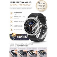 onlinekordon Samsung Galaxy Watch8 Classic Uyumlu Nano Jel Ekran Koruyucu 2 Adet Darbe Emici Tam Kaplayan