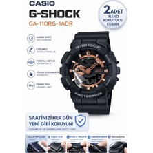 onlinekordon Casio G Shock GA-110RG-1ADR Uyumlu Nano Jel Ekran Koruyucu 2 Adet Darbe Emici Çizilmez Tpu Film