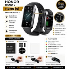 onlinekordon Honor Band 9 Uyumlu Nano Hidrojel Ekran Koruyucu 2 Adet Kırılmaz Darbe Emici Tam Koruma