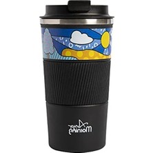 Die Grup 500 ml Paslanmaz Çelik Termos Mug, Siyah Renk