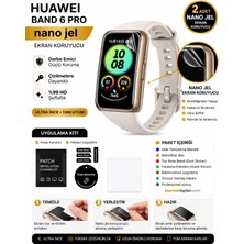 onlinekordon Huawei Band 6 Pro Uyumlu Nano Jel Ekran Koruyucu 2 Adet Güçlendirilmiş Darbe Emici