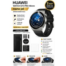 onlinekordon Huawei Watch Gt3 Pro 46MM Uyumlu Nano Jel Ekran Koruyucu 2 Adet Güçlendirilmiş Darbe Emici