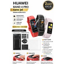 onlinekordon Huawei Band 4 Pro Uyumlu Nano Jel Ekran Koruyucu 2 Adet Güçlendirilmiş Darbe Emici