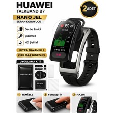 onlinekordon Huawei Talkband B7 Uyumlu Nano Jel Ekran Koruyucu 2 Adet Güçlendirilmiş Darbe Emici