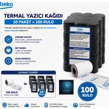 Beko X30 Tr - 300 Tr - 220 Tr - 400 Tr Yazarkasa Termal Pos Rulosu ( 10 Paket - 100 Adet )