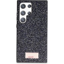 Elif Asya Ceyiz Tekstil Onegif Samsung Galaxy S24 Ultra Bright Simli Kapak - Siyah