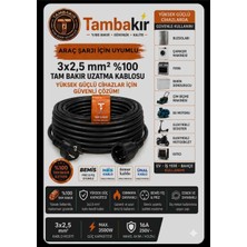 Srcelektronik 3x2.5 % Yüz Tam Bakır (1-25 Metre Arası) Kablolu Uzatma Seyyar.( Beyaz Eşya - Araç Şarjı - Karavan - Şantiye ve Bağ Bahçe Işleri Için Uygundur)