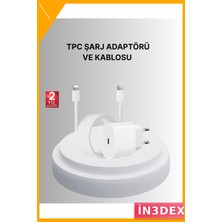 İn3dex 20W Usb-C Hızlı Şarj Cihazı iPhone iPad Uyumlu