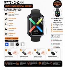 onlinekordon Oppo Watch 2 42MM Uyumlu Nano Hidrojel Ekran Koruyucu 2 Adet Kırılmaz Darbe Emici Tam Koruma