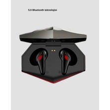 Hexa Bluetooth 5.0 Kablosuz Kulaklık LED Işıklı Silikonlu Tasarımlı