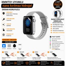 onlinekordon Xiaomi Mi Watch XMWT01 Uyumlu Nano Hidrojel Ekran Koruyucu 2 Adet Kırılmaz Darbe Emici Tam Koruma
