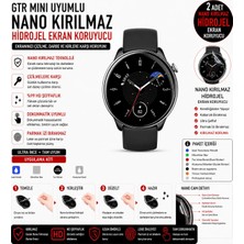 onlinekordon Amazfit Gtr Mini Uyumlu Nano Kırılmaz Hidrojel Ekran Koruyucu 2 Adet Darbe Emici Tam Koruma