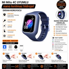 onlinekordon Xiaomi Mi Mitu 4c Uyumlu Nano Hidrojel Ekran Koruyucu 2 Adet Kırılmaz Darbe Emici Tam Koruma