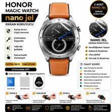 onlinekordon Honor Magic Watch Uyumlu Nano Hidrojel Ekran Koruyucu 2 Adet Kırılmaz Darbe Emici Tam Koruma