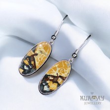 KURTAY JEWELLERY Maligano Jasper Taşlı Gümüş Küpe