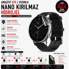 onlinekordon Amazfit Gtr 2 Uyumlu Nano Kırılmaz Hidrojel Ekran Koruyucu 2 Adet Darbe Emici Tam Koruma