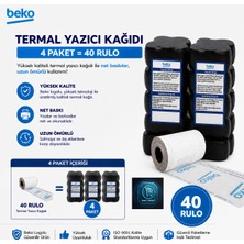 Beko X30 Tr - 300 Tr - 220 Tr - 400 Tr Yazarkasa Termal Pos Rulosu ( 4 Paket - 40 Adet )