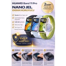 onlinekordon Huawei Band 11 Pro Uyumlu Nano Jel Ekran Koruyucu 2 Adet Güçlendirilmiş Darbe Emici