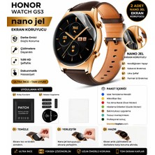 onlinekordon Honor Watch Gs3 Uyumlu Nano Hidrojel Ekran Koruyucu 2 Adet Kırılmaz Darbe Emici Tam Koruma