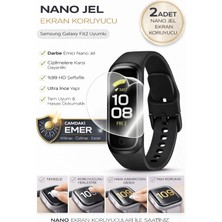onlinekordon Samsung Galaxy Fit2 Uyumlu Nano Jel Ekran Koruyucu 2 Adet Darbe Emici Tam Kaplayan