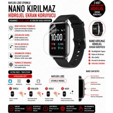 onlinekordon Haylou LS02 Uyumlu Nano Kırılmaz Hidrojel Ekran Koruyucu 2 Adet Darbe Emici Tam Kaplama