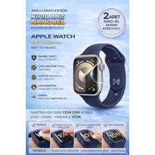 onlinekordon Apple Watch Se 2 40MM Uyumlu Nano Jel Ekran Koruyucu 2 Adet Darbe Emici Çizilmez Kırılmaz Film