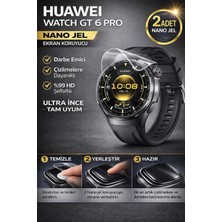 onlinekordon Huawei Watch Gt6 Pro Uyumlu Nano Jel Ekran Koruyucu 2 Adet Güçlendirilmiş Darbe Emici