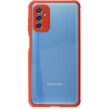 Prativas Newface Galaxy M52 5g Kılıf Miami Şeffaf Silikon - Kırmızı