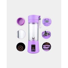 Hexa Taşınabilir USB Şarjlı Mini Smoothie Blender 380ML Çelik Bıçaklı Portatif