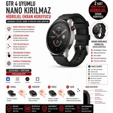 onlinekordon Amazfit Gtr 4 Uyumlu Nano Kırılmaz Hidrojel Ekran Koruyucu 2 Adet Darbe Emici Tam Koruma